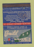 Matchbook Cover - Hallack Howard Lumber Denver Colorado WEAR 40 Strike