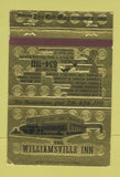 Matchbook Cover - Williamsville Inn Restaurant NY 40 Strike