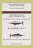 Matchbook Cover - St Pete's Dancing Marlin Dallas TX 40 Strike
