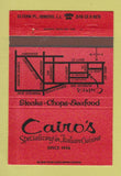 Matchbook Cover - Cairo's Italian Restaurant Inwood LI NY 40 Strike