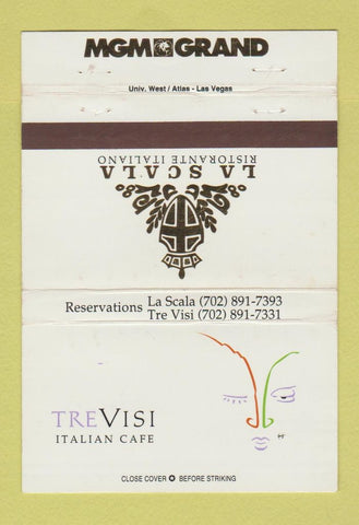 Matchbook Cover - La Scala Italian Restaurant MGM Grand Las Vegas NV 40 Strike