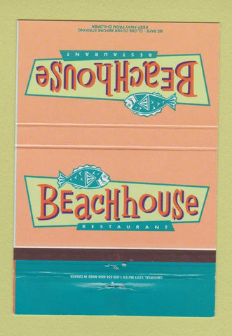 Matchbook Cover - Beachhouse Restaurant Bradenton Beach FL 40 Strike