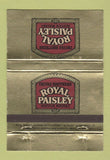 Matchbook Cover - Chivas Brothers Scotch Whisky Royal Paisley 40 Strike
