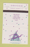 Matchbook Cover - The Amethyst Grille Shaker Heights OH 40 Strike