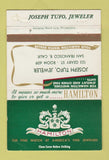 Matchbook Cover - Hamilton Watches Joseph Tufo San Francisco CA 40 Strike
