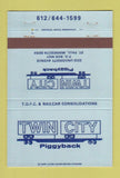 Matchbook Cover - Twin City Piggback St Paul MN 40 Strike