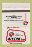 Matchbook Cover - Airtek Hydraulic Systems Irwin PA 40 Strike