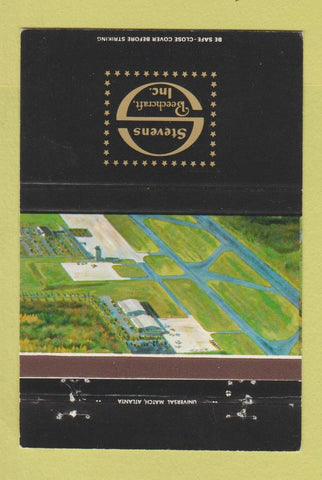 Matchbook Cover - Stevens Beechcraft Airplanes Nashville Knoxville TN 40 Strike