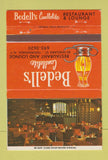 Matchbook Cover - Bedell's Candlelight Restaurant Tonawanda NY 40 Strike