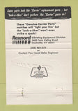 Matchbook Cover - Carrier Conveyor Vibrating Equipment Louisville KY 40 Strike