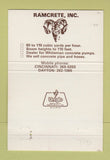 Matchbook Cover - Ramcrete Concrete Pumping Hamilton OH Dayton 40 Strike