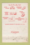 Matchbook Cover - Randolph Brooks Credit Union WEAR 40 Strike