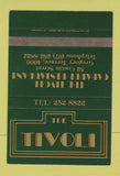 Matchbook Cover - The Tivoli Cabaret Gregory Terrace Australia SAMPLE 40 Strike
