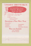 Matchbook Cover - Vittorio's Grotto Blue Stillwater MN 40 Strike