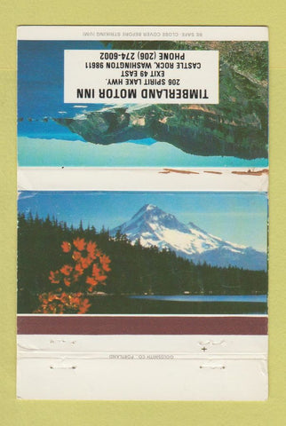 Matchbook Cover - Timberland Motor Inn Castle Rock WA 40 Strike