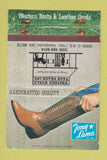 Matchbook Cover - Tony Lama Cowboy Boots Woodinville WA POOR 40 Strike