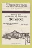 Matchbook Cover - Topside Restaurant Ocean View DE 40 Strike