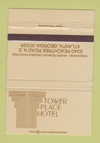 Matchbook Cover - Tower Place Hotel Atlanta GA 40 Strike