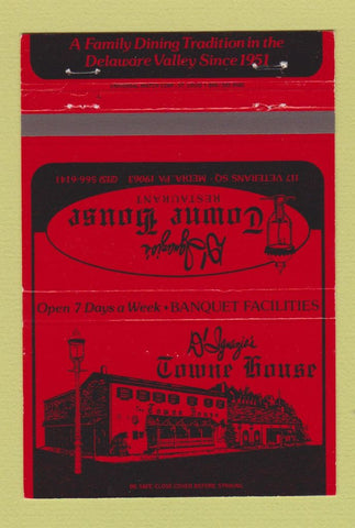 Matchbook Cover - D'Iganzio's Towne House Media PA 40 Strike
