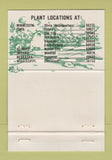 Matchbook Cover - Clemens Soybeans Seed Trojan Olivia MN 40 Strike