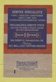 Matchbook Cover - Oeters Thomas Paine Quote bakelite Philadelphia PA 40 Strike