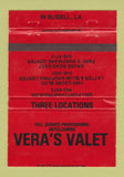 Matchbook Cover - Vern's Valet Dry Cleaners Slidell LA WEAR 40 Strike