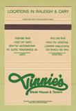Matchbook Cover - Vinnie's Steak House Tavern Raleigh Cary NC 40 Strike