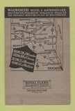 Matchbook Cover - Walworth Hotel Whitewater WI low phone #  40 Strike