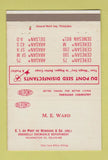 Matchbook Cover - DuPont ME Ward Wilmington DE Grasselli Chemical 40 Strike