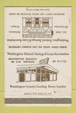 Matchbook Cover - Washington Federal Savings and Loan Hillsboro OR 40 Strike