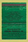 Matchbook Cover - Washington Roofing Products Washington DC GREEN 40 Strike