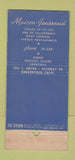 Matchbook Cover - Maison Jaussaud French Restaurant Bakersfield CA WEAR 30 Stick