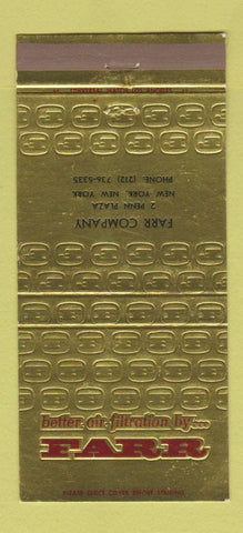 Matchbook Cover - Farr Company New York City 30 Strike