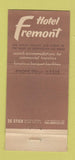 Matchbook Cover - Hotel Fremont Los Vegas NV 30 Stick