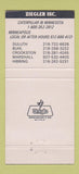 Matchbook Cover - Ziegler Caterpillar Tractors Duluth Buhl Hibbing MN 30 Strike