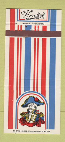 Matchbook Cover - Horatio's Seattle WA Honolulu Hawaii Portland OR 30 Strike
