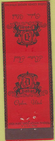 Matchbook Cover - Dokos Ogden UT Federal