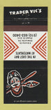 Matchbook Cover - Trader Vic's Tiki Emeryville CA 30 Strike