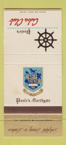 Matchbook Cover - Poole's Cuba Club Madison WI WEAR 30 Strike