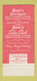 Matchbook Cover - Poole's Cuba Club Madison WI WEAR 30 Strike