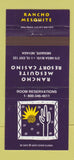 Matchbook Cover - Rancho Mesquite NV resort casino 30 Strike