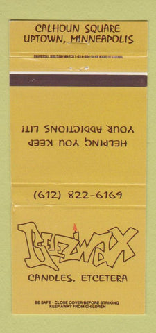 Matchbook Cover - Beezwax Candles Minneapolis MN 30 Strike