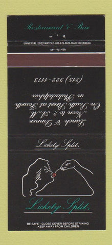 Matchbook Cover - Lickety Splits Restaurant Philadelphia PA 30 Strike