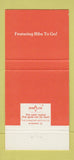 Matchbook Cover - Oh Brian's Ribs  30 Strike
