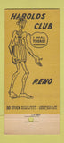 Matchbook Cover - Harolds Club Casino Reno NV Indian 30 Stick