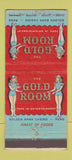 Matchbook Cover - Golden Bank Casino Reno NV girlie 30 Stick