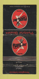 Matchbook Cover - Pussycat Porn Theatres girlie CA CHAIN WORN 30 Strike