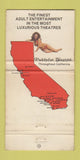 Matchbook Cover - Pussycat Porn Theatres girlie CA CHAIN WORN 30 Strike