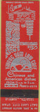 Matchbook Cover - Kwong Nom Low Cafe Chinese Salt Lake City UT
