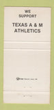 Matchbook Cover - 12th Man Company College Station TX football 30 Strike